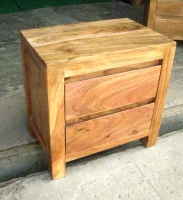 Acacia Wood Bed Side