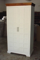 Mango Wood White Painted Cupboard