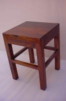 SHEESHAM WOOD STOOL