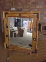 INDIAN TEAK WOOD MIRROR FRAME