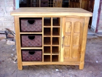 INDIAN TEAK WOOD KITCHEN COUNTER SIDE