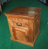 Acacia Wood Bed Side