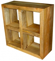 INDIAN MANGO WOOD CUBIC BOOKCASE