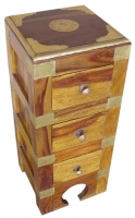 SHEESHAM WOOD THREE DRAWER CHEST