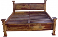 INDIAN SHEESHAM WOOD BED