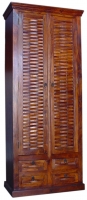 SHEESHAM WOOD LATTICE ALMIRAH