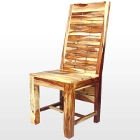 SHEESHAM WOOD LATTICE CHAIR