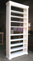 Mango Wood White Painted Bookcase