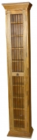 MANGO WOOD IRON BAR C D RACK