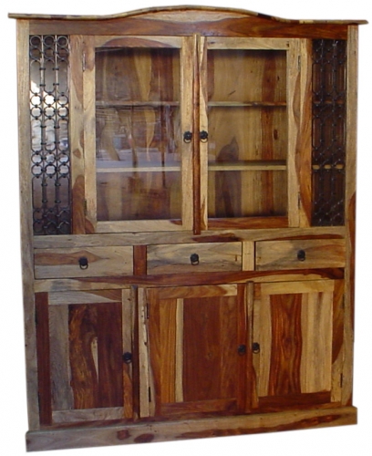 SHEESHAM WOOD GLASS DOOR CABINATE