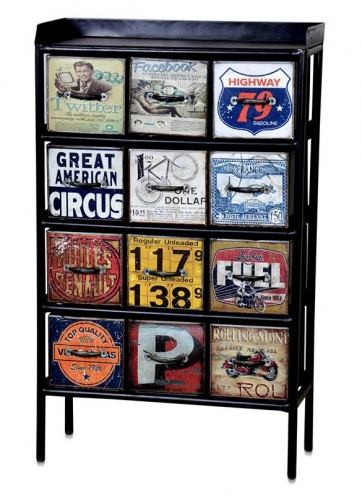 INDIAN INDUSTRIAL CHEST OF DRAWER
