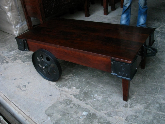 INDIAN SHEESHAM WOOD COFFEE TABLE