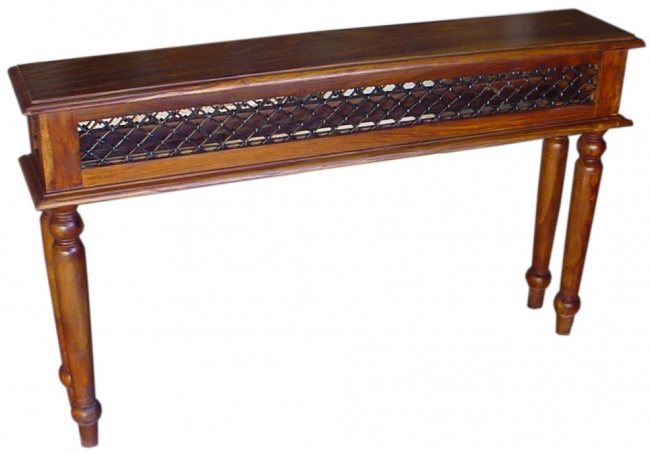 INDIAN SHEESHAM WOOD CONSOLE TABLE