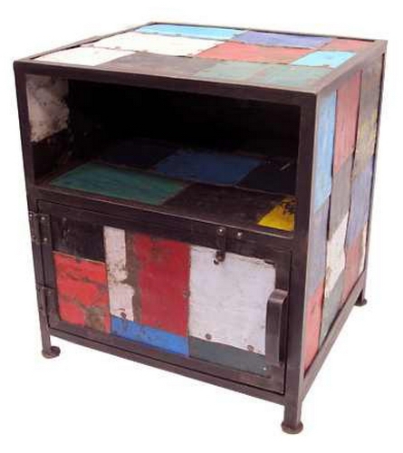 INDIAN INDUSTRIAL BED SIDE