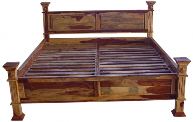 INDIAN SHEESHAM WOOD BED