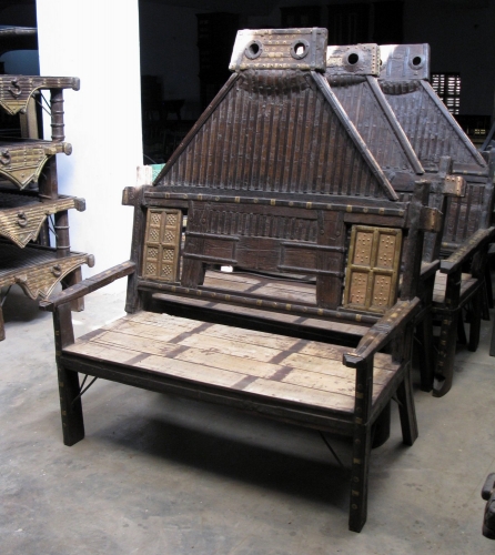 INDIAN OLD WOOD SOFA