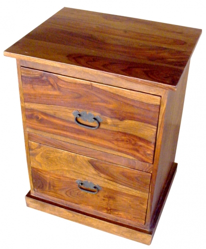 INDIAN SHEESHAM WOOD TWO DOOR FILE CABINATE