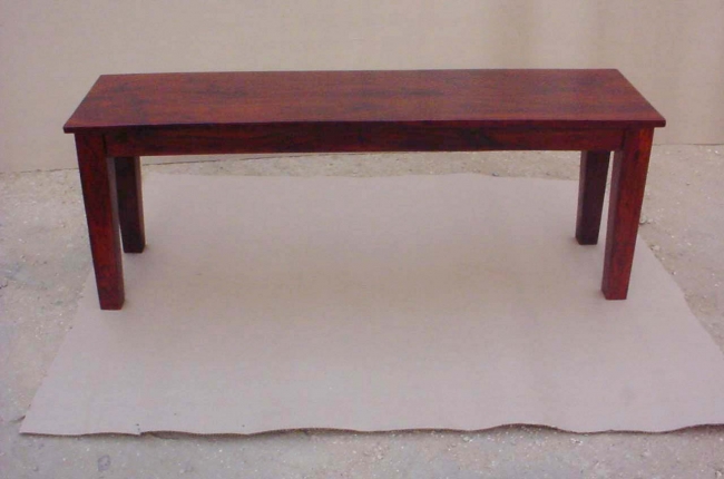 SHEESHAM WOOD BENCH