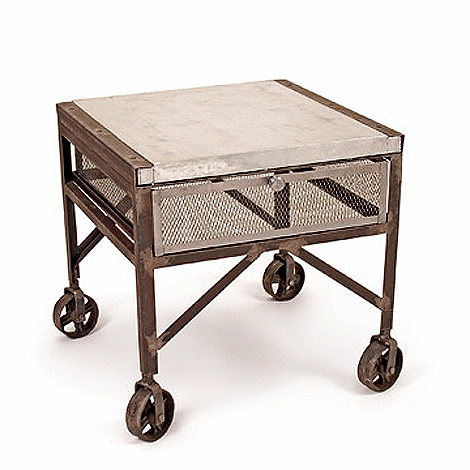 INDIAN INDUSTRIAL SIDE TABLE