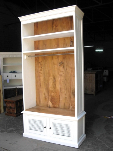 Mango Wood White Painted Cabinet