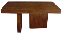 INDIAN SHEESHAM WOOD CUBIC DINNING TABLE