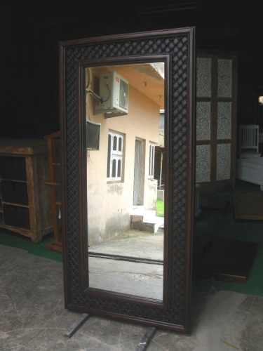 Sheesham Wood Jali Mirror Frame