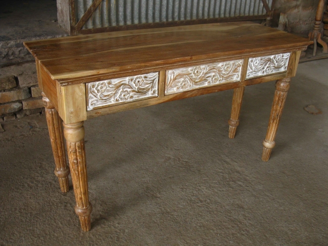 Acacia Wood Chic Console Table