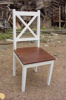 INDIAN MANGO WOOD PAINTED CHAIR